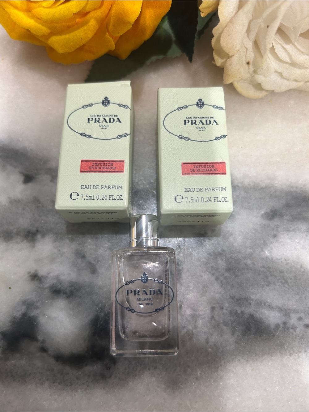 Prada Pale Green & Clear Les Infusions Eau de Parfum Set ****MINI 7.5 Ml****